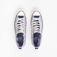 Converse CTAS 70's Hi Hickory Stripe Shoes - Washed Indigo / Egret / Black thumbnail