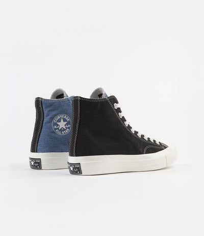 Converse CTAS 70's Hi Renew Denim Shoes - Dark Denim / Light Denim / Egret