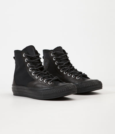 Converse CTAS 70's Hiker Hi Shoes - Black / Black / Black