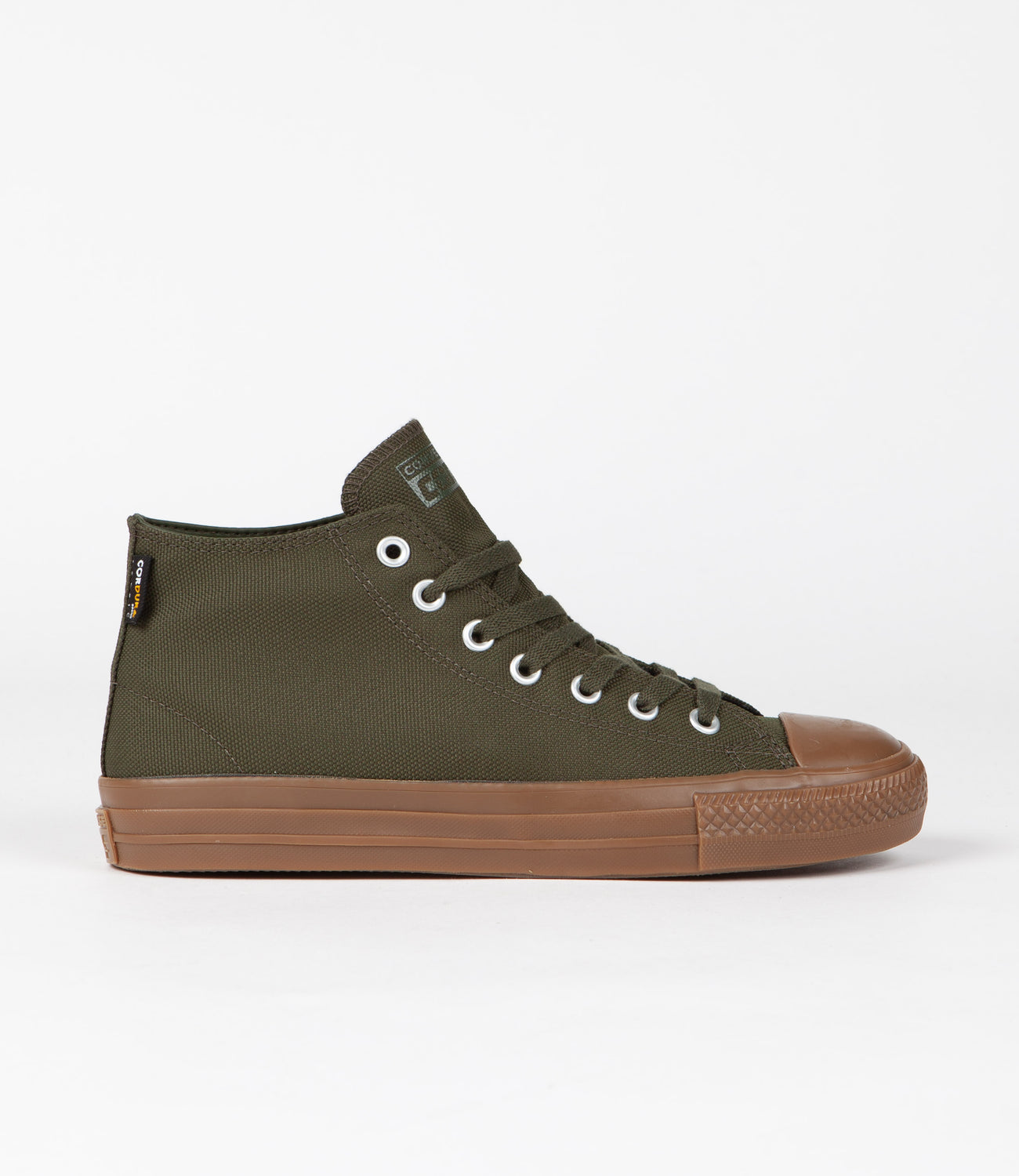 Converse CTAS Pro Cordura Canvas Mid Shoes Cargo Khaki Egret Dar Flatspot