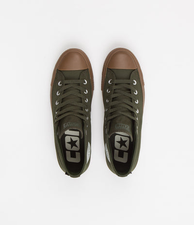 Converse CTAS Pro Cordura Canvas Mid Shoes - Cargo Khaki / Egret / Dark Gum