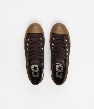 Converse CTAS Pro Cordura Canvas Mid Shoes - Velvet Brown / Egret / Dark Gum
