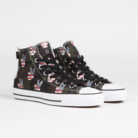 Converse CTAS Pro Hi Camo Peace Shoes in Piquant Green and Insignia Blue / Varsity Red thumbnail