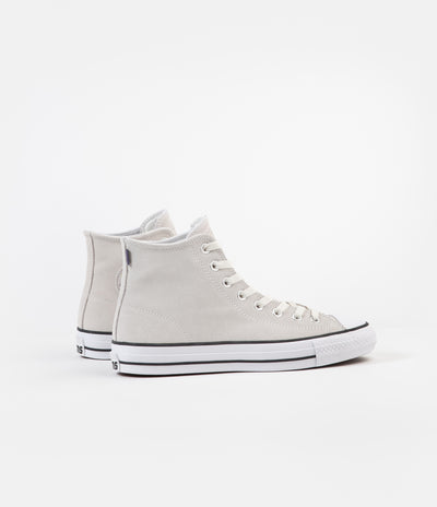 Converse CTAS Pro Hi Suede Shoes - Vintage White / White / Black