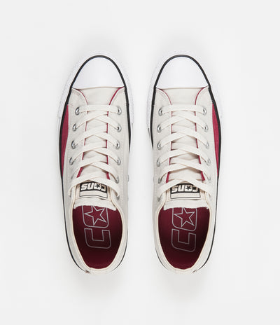 Converse CTAS Pro Op Ox Shoes - Natural Ivory / Black / White