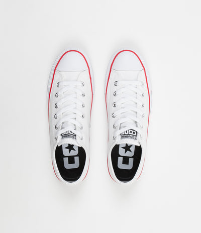 Converse CTAS Pro Ox Shoes - White / Red / Insignia Blue