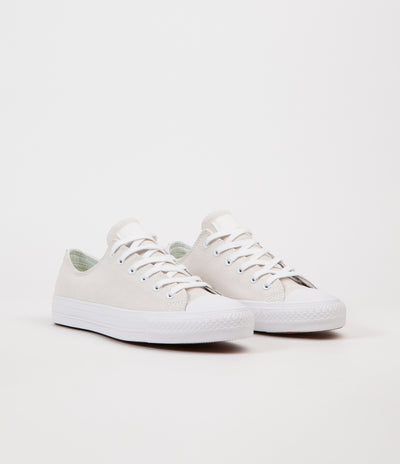 Converse CTAS Pro Ox Shoes - White / White / Teal