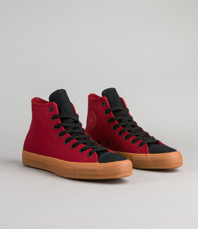 Converse CTAS Pro Suede Backed Canvas Hi Shoes - Brick