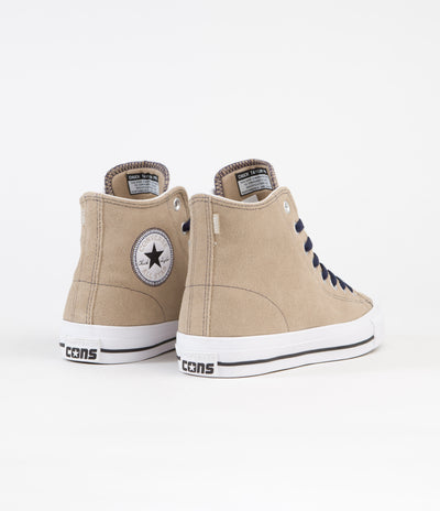 Converse CTAS Pro Suede Hi Shoes - Hemp / Black / White