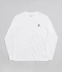 Converse Embroidered Star Chevron Long Sleeve T-Shirt - White