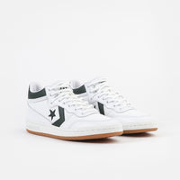 Converse Fastbreak Pro Mid Leather OG Block Shoes - White / Deep Emerald / Gum thumbnail