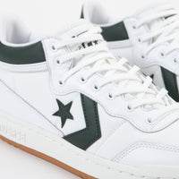 Converse Fastbreak Pro Mid Leather OG Block Shoes - White / Deep Emerald / Gum thumbnail