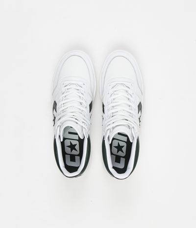 Converse Fastbreak Pro Mid Leather OG Block Shoes - White / Deep Emerald / Gum