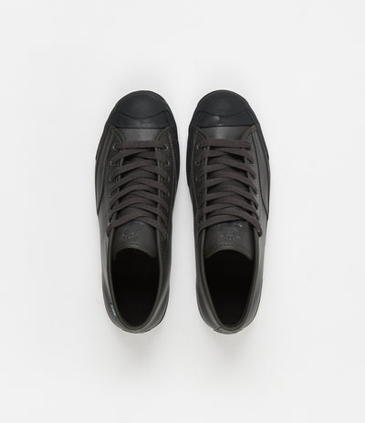 Converse Jack Purcell Pro Mid Leather Jake Johnson Shoes - Beluga / Black / Black