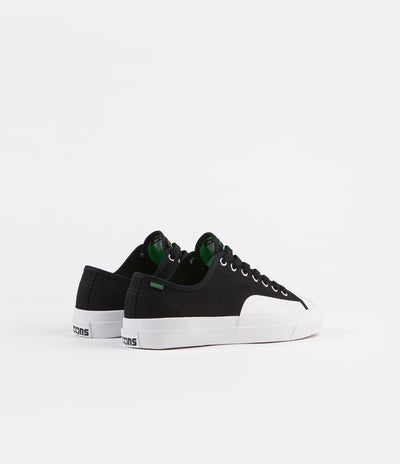 Converse Jack Purcell Pro Op Ox Shoes - Black / Acid Green / White