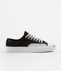 Converse Jack Purcell Pro Ox Shoes - Black / Pale Grey / Vintage White