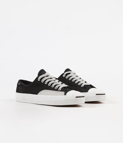 Converse Jack Purcell Pro Ox Shoes Black Pale Grey Vintage White Flatspot