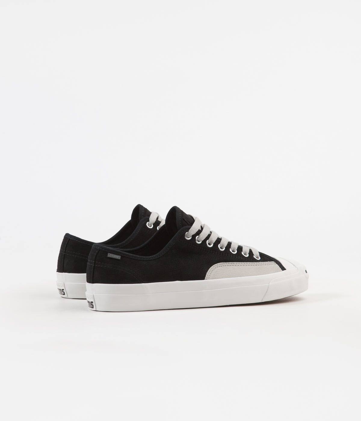 Converse Jack Purcell Pro Ox Shoes Black Pale Grey Vintage White Flatspot