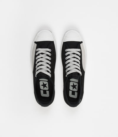 Converse Jack Purcell Pro Ox Shoes - Black / Pale Grey / Vintage White