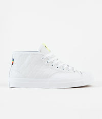 Converse JP Pro Mid Lambda Emboss Shoes - White / Chambray Blue / White