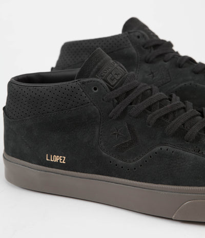Converse Louie Lopez Pro Mid Shoes - Black / Black / Dark Mushroom