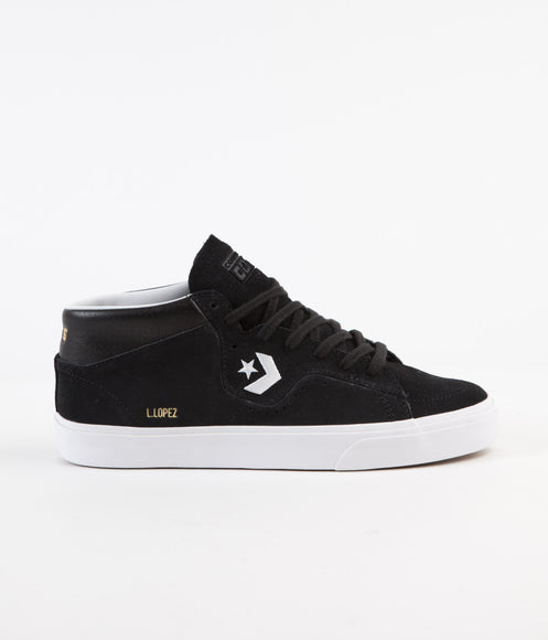 Converse Louie Lopez Pro Mid Shoes - Black / Black / White
