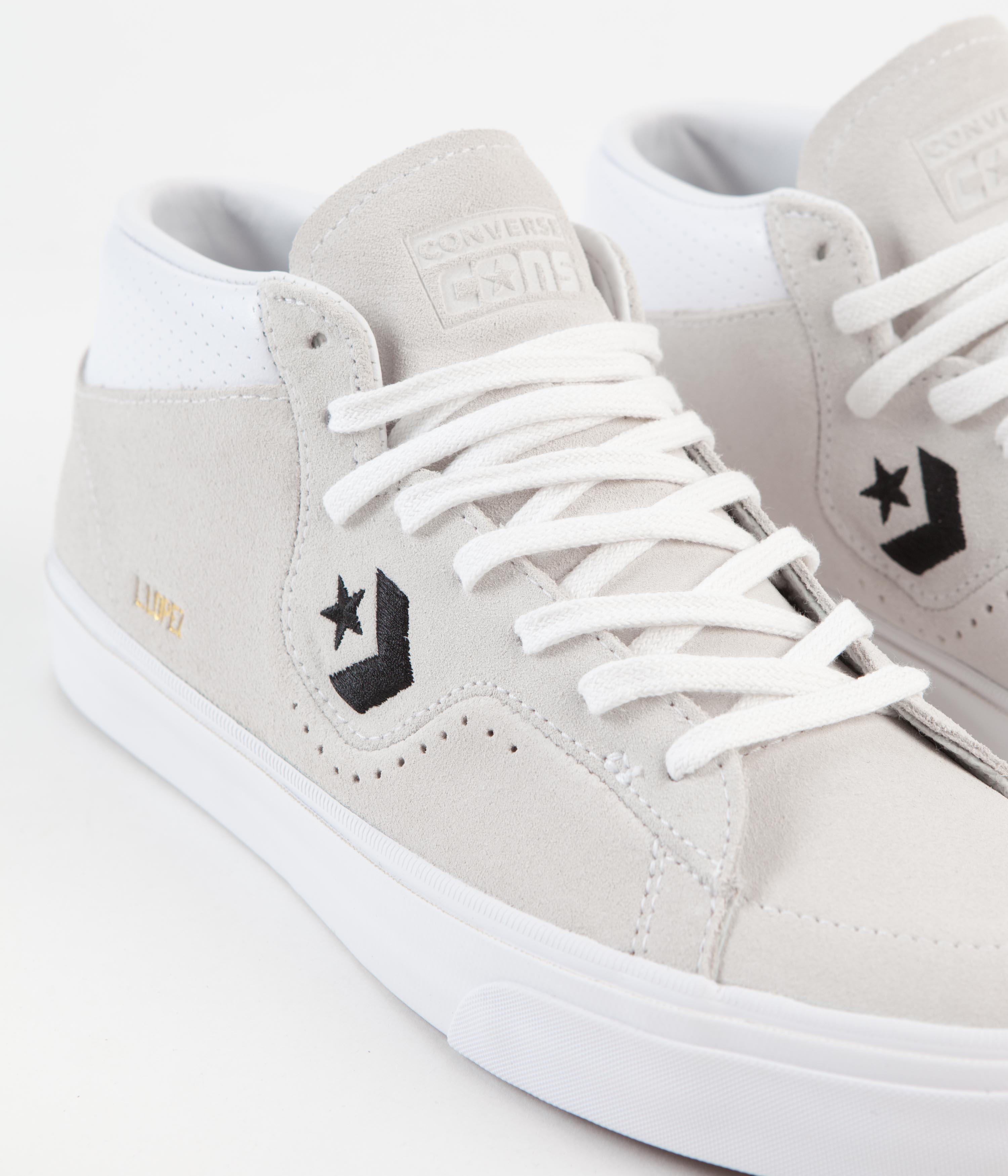 Converse Louie Lopez Pro Mid Shoes White / Black / White Flatspot