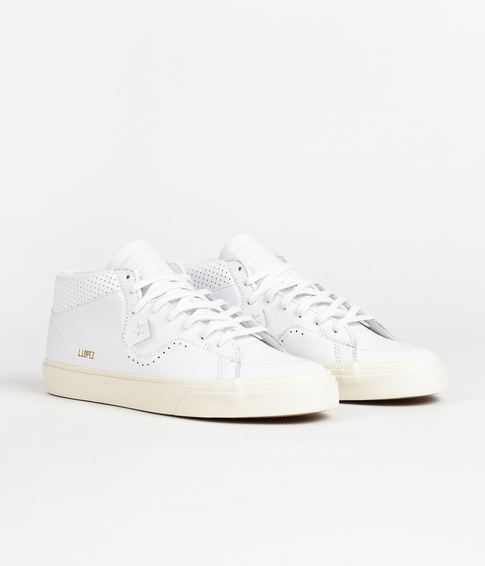 Converse white deals leather shoes