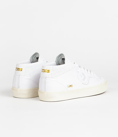 Converse Louie Lopez Pro Mono Leather Shoes - White / White / Egret