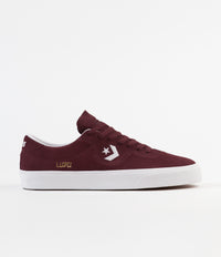 Converse Louie Lopez Pro Ox Classic Suede Shoes - Dark Burgundy / White / Gum