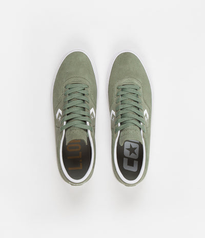 Converse Louie Lopez Pro Ox Classic Suede Shoes - Jade Stone / White / White