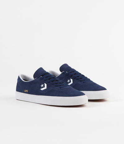 Converse Louie Lopez Pro Ox Classic Suede Shoes - Navy / White / Gum