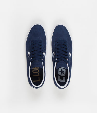 Converse Louie Lopez Pro Ox Classic Suede Shoes - Navy / White / Gum