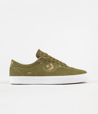 Converse Louie Lopez Pro Ox Shoes - Dark Moss / Gold / White