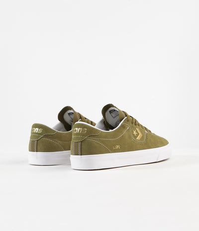 Converse Louie Lopez Pro Ox Shoes - Dark Moss / Gold / White
