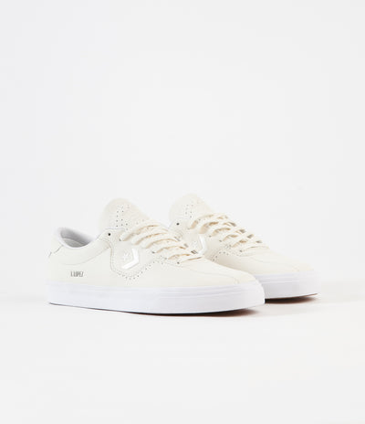 Converse Louie Lopez Pro Ox Shoes - Egret / Egret / White