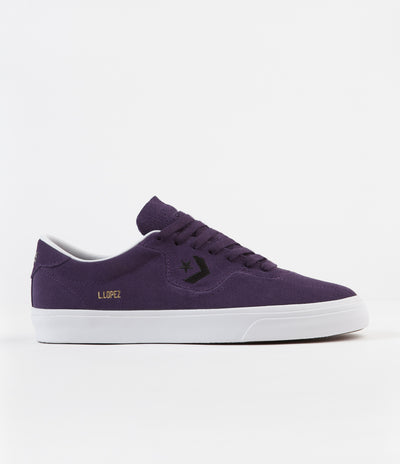 Converse Louie Lopez Pro Ox Suede Shoes - Grand Purple / Black / White