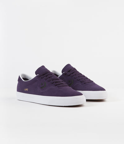 Converse Louie Lopez Pro Ox Suede Shoes - Grand Purple / Black / White