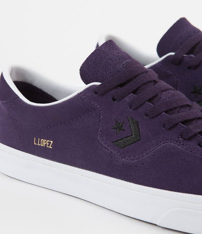Converse Louie Lopez Pro Ox Suede Shoes - Grand Purple / Black / White
