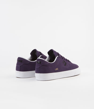 Converse Louie Lopez Pro Ox Suede Shoes - Grand Purple / Black / White
