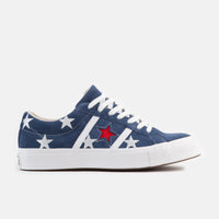 Converse One Star Academy Ox Archive Print Remixed Shoes - Navy / Enamel Red / White thumbnail