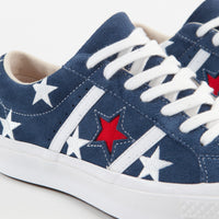 Converse One Star Academy Ox Archive Print Remixed Shoes - Navy / Enamel Red / White thumbnail