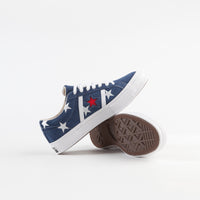 Converse One Star Academy Ox Archive Print Remixed Shoes - Navy / Enamel Red / White thumbnail