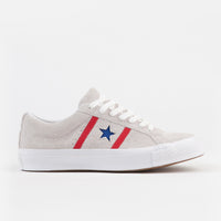 Converse One Star Academy Ox Shoes - White / Enamel Red thumbnail