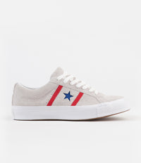 Converse One Star Academy Ox Shoes - White / Enamel Red