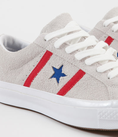 Converse One Star Academy Ox Shoes - White / Enamel Red