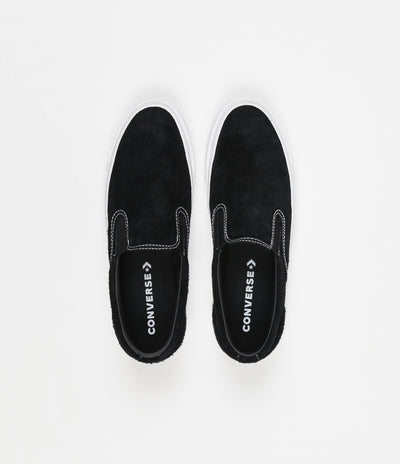 Converse One Star CC Slip On Shoes - Black / Black / White