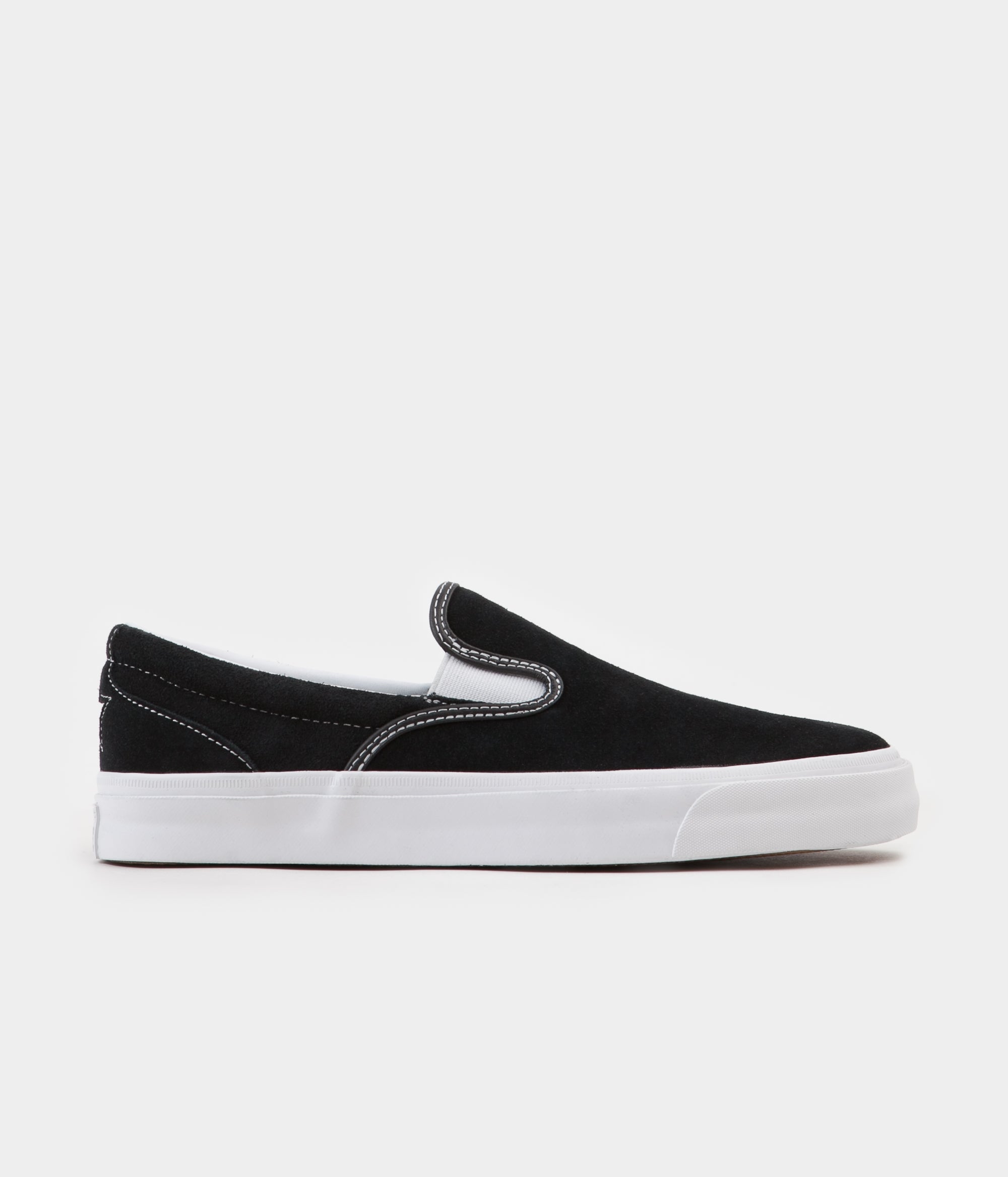 Converse One Star CC Slip On Shoes in Black and White / White