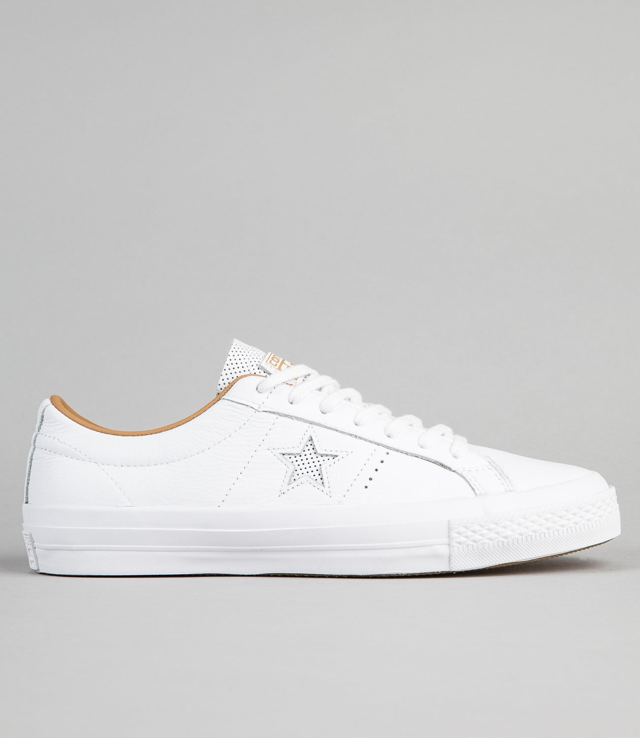 Converse white one star leather ox trainers Clearance