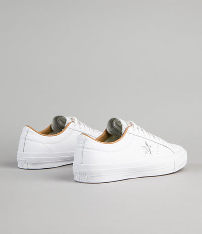 Converse One Star Leather OX Shoes - White / Sand Dune
